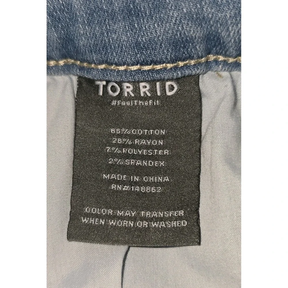Torrid Perfect Skinny Ankle Stretch Blue Jeans Womens 10‎ Regular Blue NEW NWT!